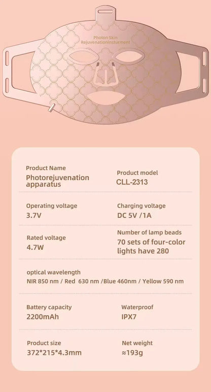 Silicone LED Mask IPL Device